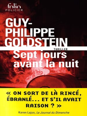cover image of Sept jours avant la nuit
